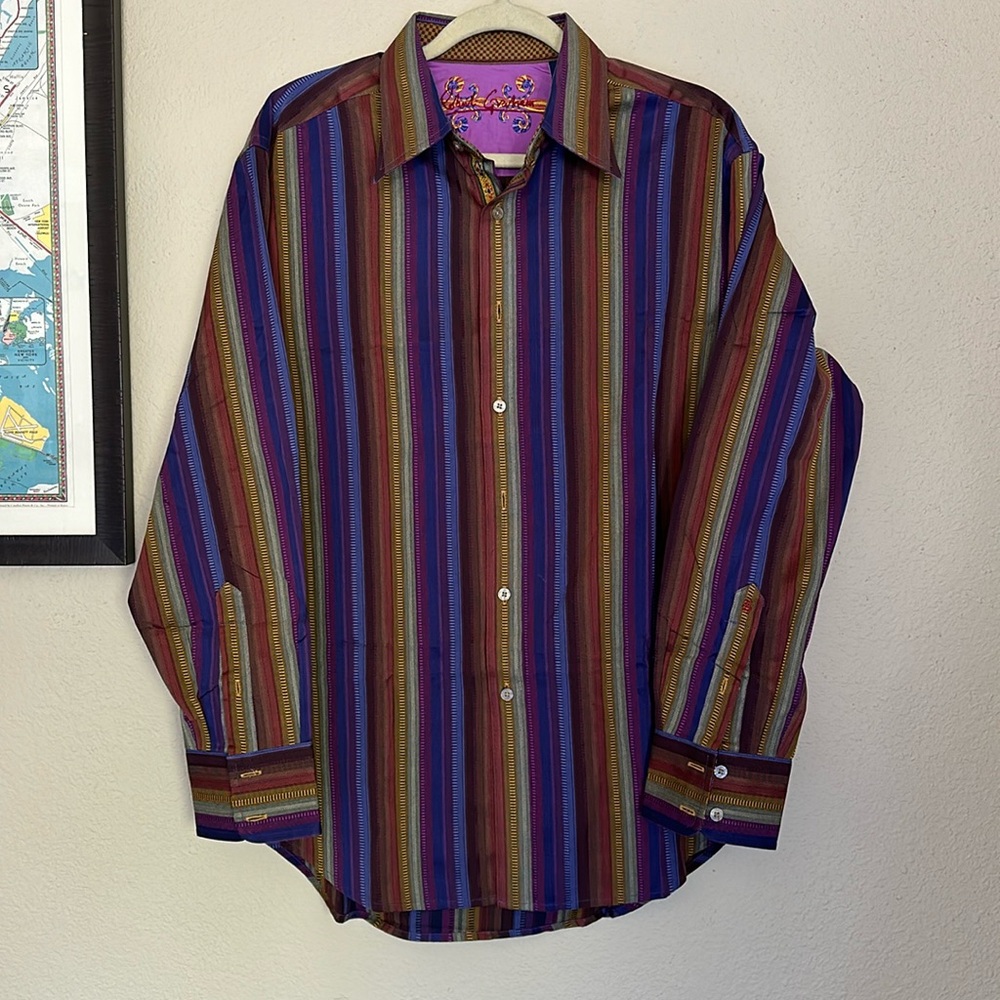 Robert Graham Knowledge Wisdom Truth Button Down with Embroidery